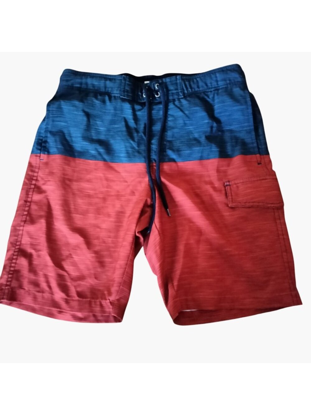 Sonoma Swimsuit Board Shorts Blue Red Mens Bermuda Size S Small